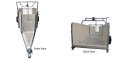 S04500 - Relocatable Foot Treatment Bath - front and back view